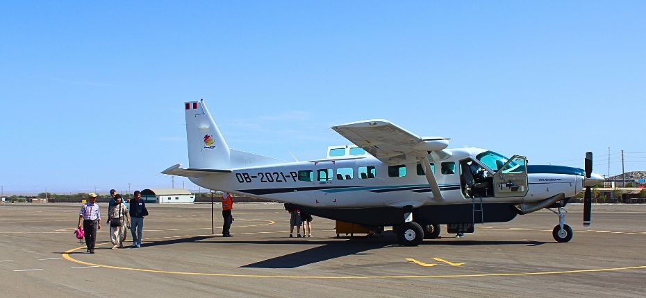 Caravan Airplane for the Nazca Lines Flight.