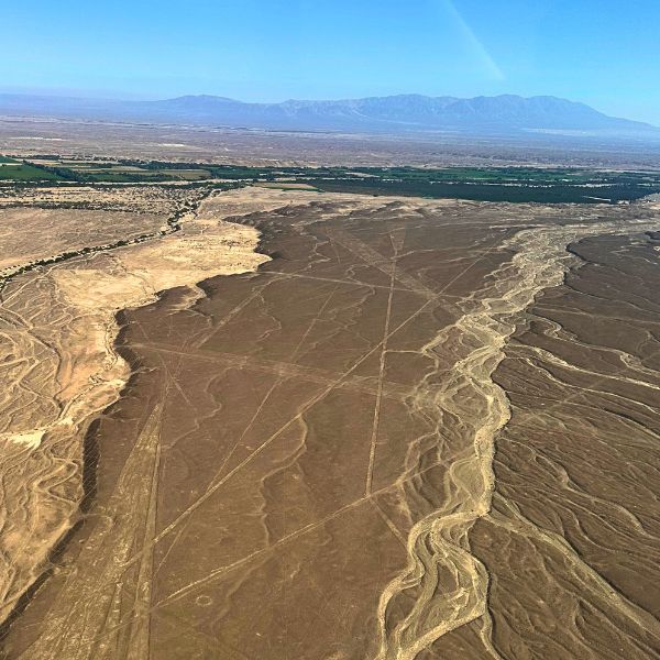 Nazca Triangles on the desert.