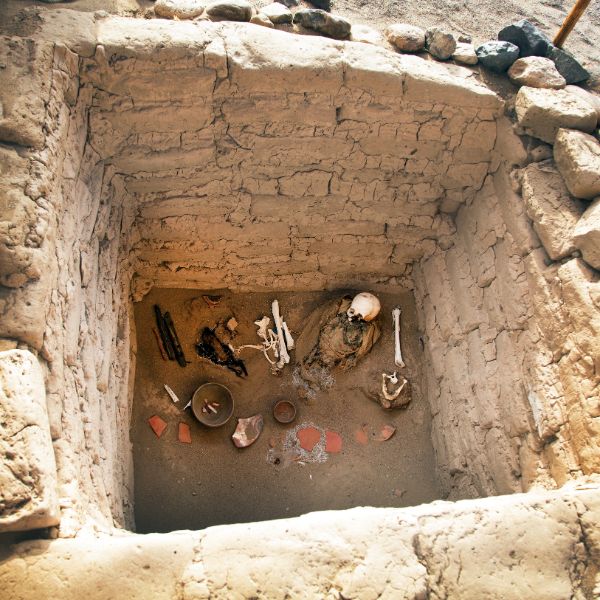 Visiting the ancient tombs of Chauchilla.