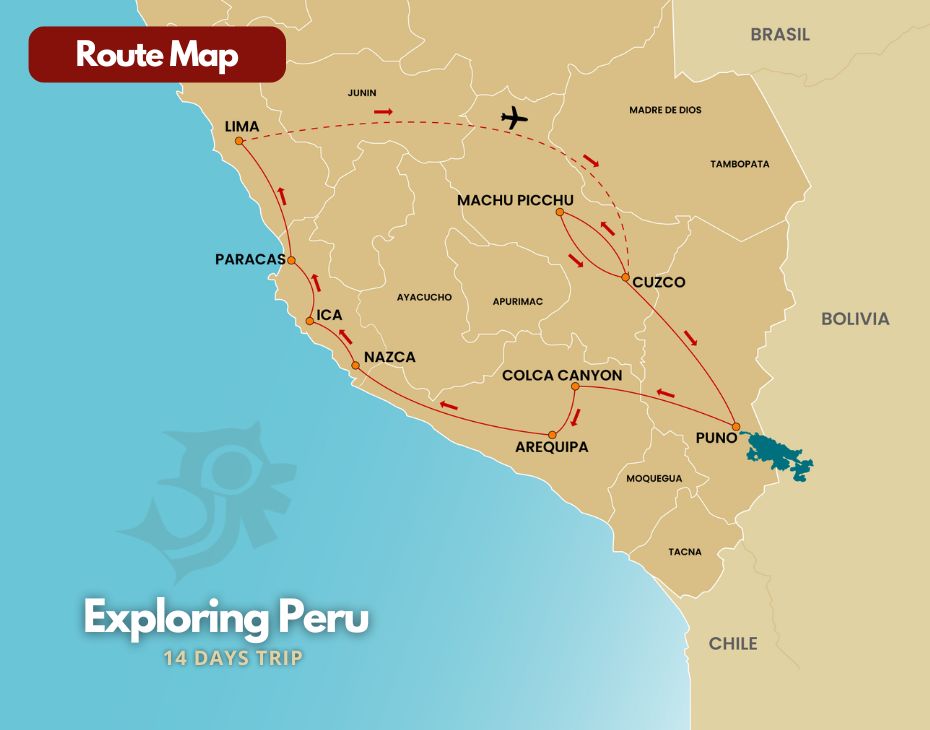 Exploring Peru Map