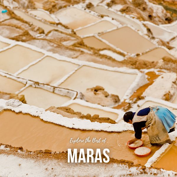 Visiting the Salt Mines of Maras in Cusco.