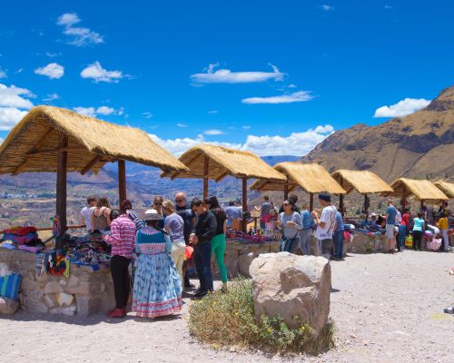 Andean Shops on the road to the Colca Canyon