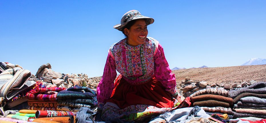 Visiting the Colca Canyon.