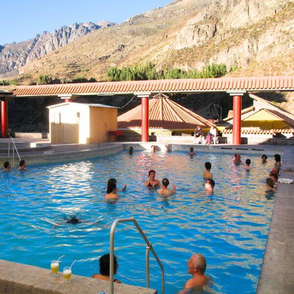 Visiting the Hot Springs of Colca Canyon.
