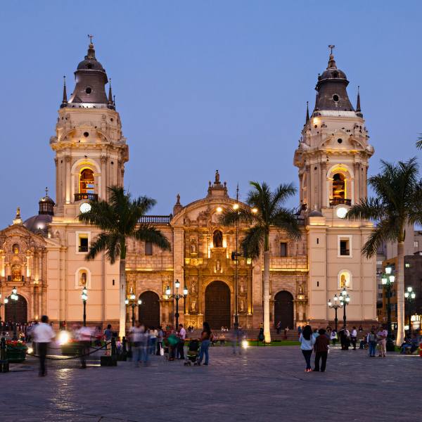 Visiting the Lima Cathedral By Night