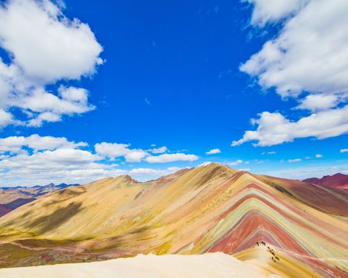 Rainbow Mountain adventure with breathtaking Andean views.
