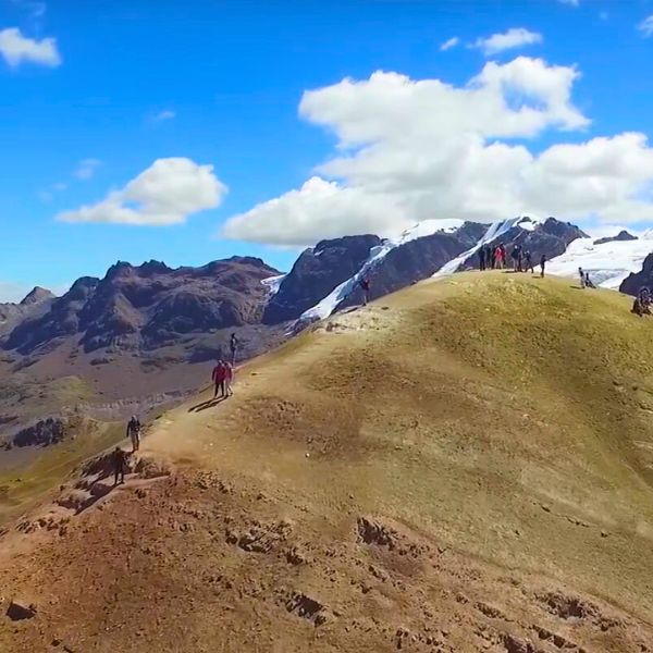 Trek to the Rainbow Mountain Vinicunca.