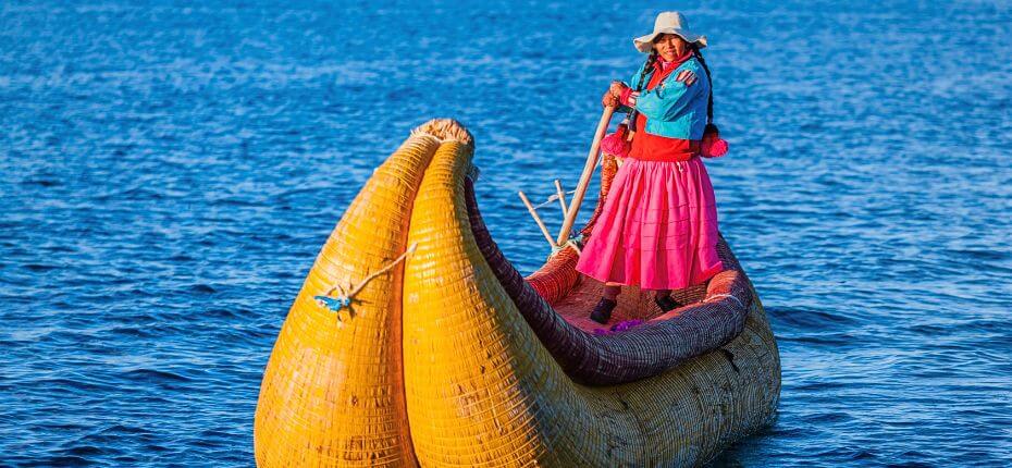 Boat Tour to Uros Floating Islands.