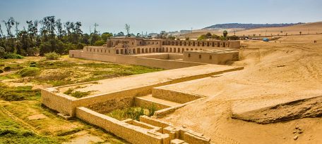 Aclla Wasi Building at Pachacamac Ruins.