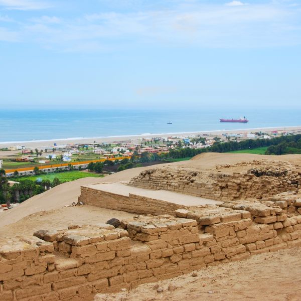 Ocean View from the Ceremonial Center of Pachacamac.