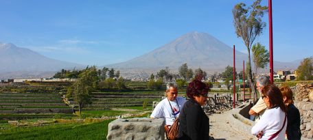 Visiting the outskirts of Arequipa.