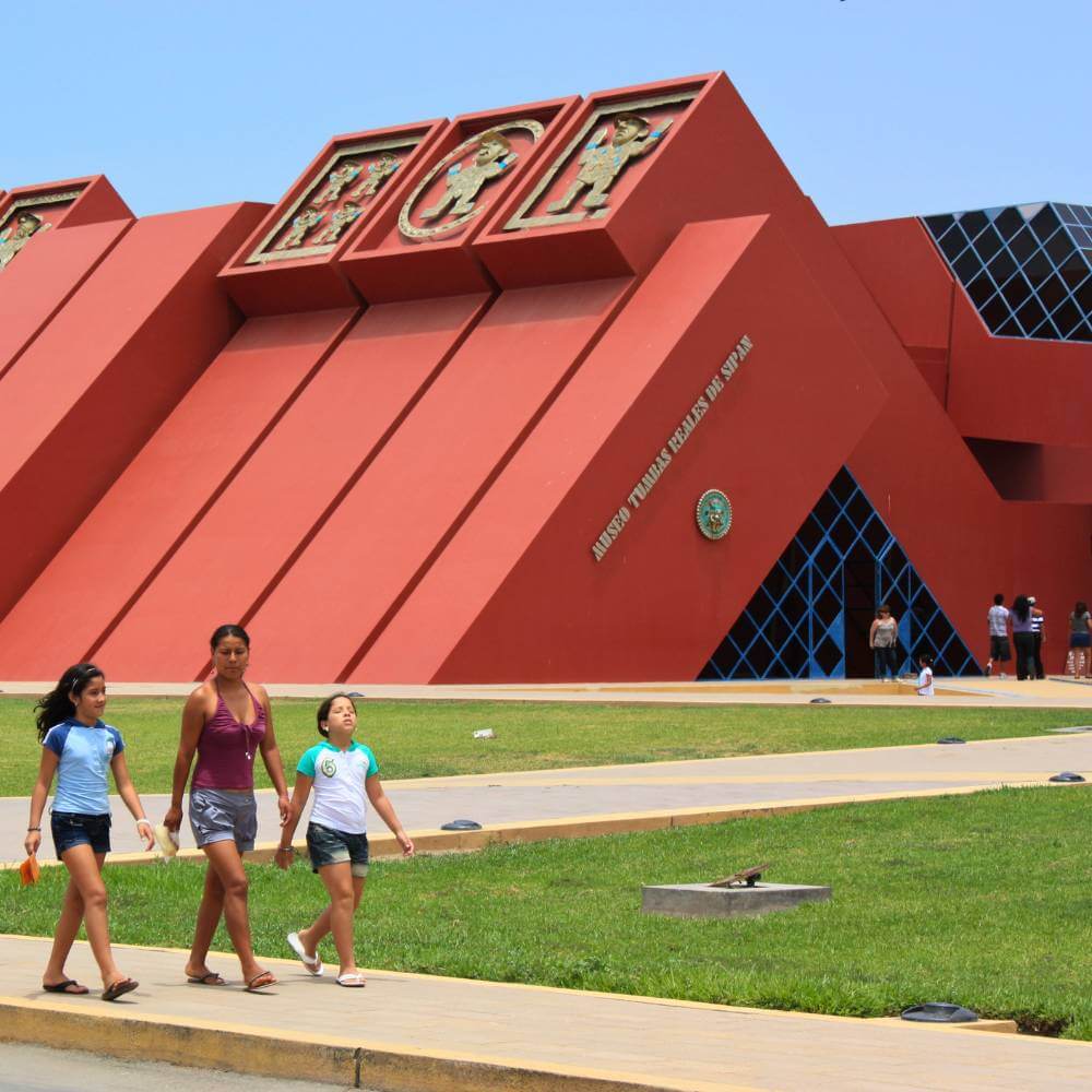 Royal Tombs of Sipán Museum in Lambayeque, Peru, visited during the Sipan Royal Tombs Tour from Trujillo.