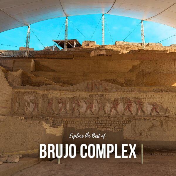 Mural relief at the El Brujo archaeological complex.